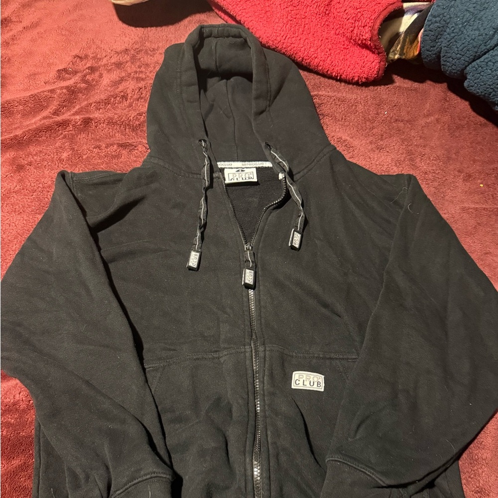 Black Zip-Up Hoodie